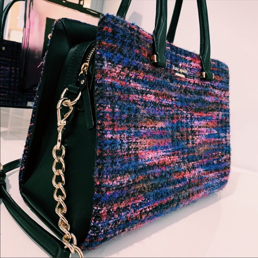 COLORFUL TWEED KATE SPADE BAG